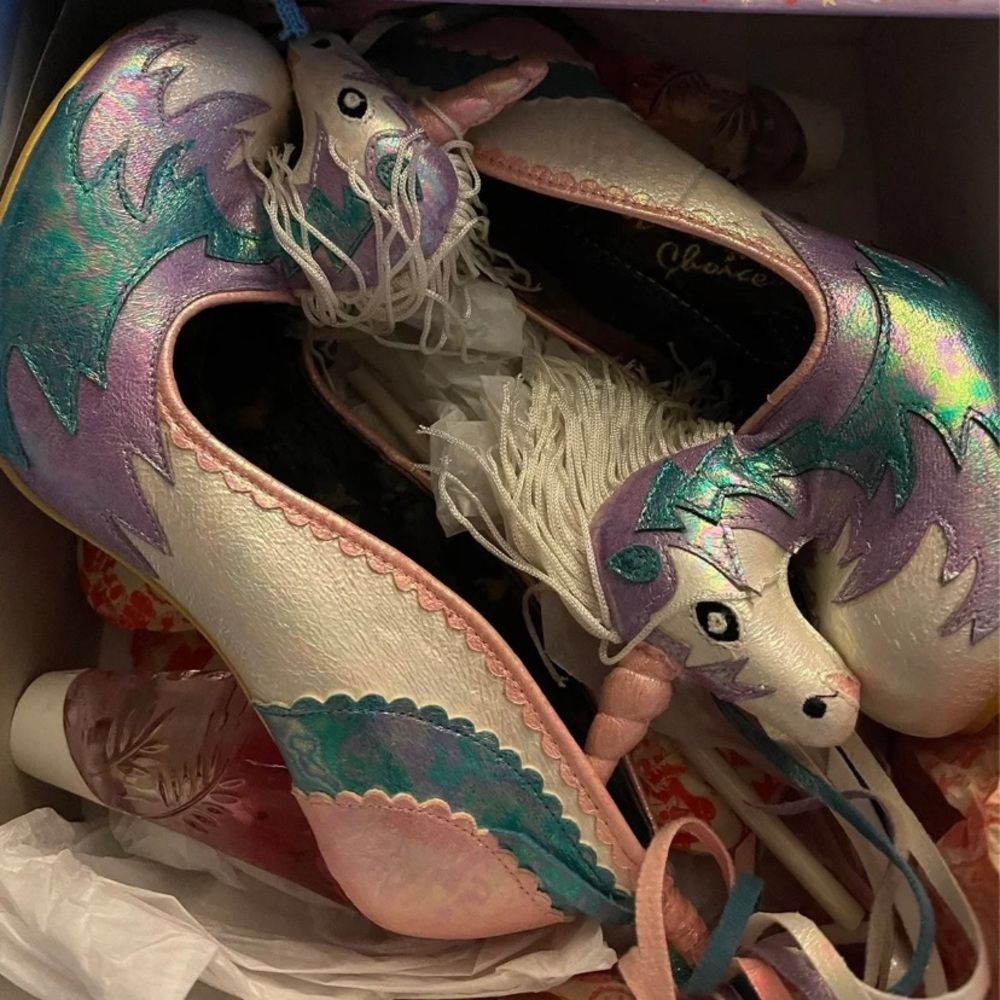 Irregular Choice Dream Kiss Unicorn sz 9 40 🦄 NEW IN BOX